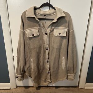 Free People Ruby Jacket - XS Stone